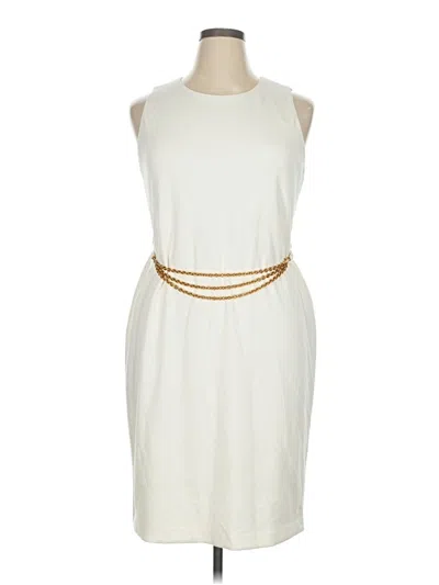 Pre-owned Donna Karan Cocktail Dress In White