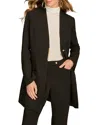 Donna Karan Collarless Hardware Blazer In Black