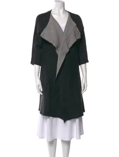 Pre-owned Donna Karan Colorblock Pattern V-neck Sweater In Multi
