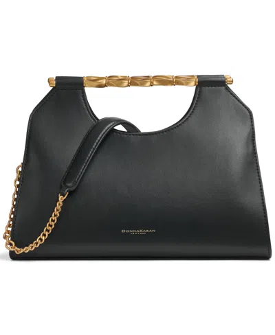 Donna Karan Commack Triple Compartment Clutch In Black,gold
