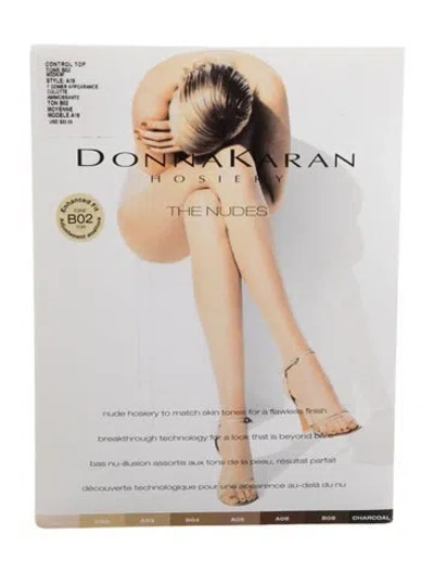 Pre-owned Donna Karan Control Top In Brown