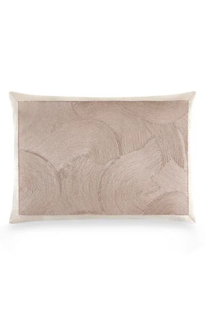 Donna Karan Cord Swirl Accent Pillow In Brown
