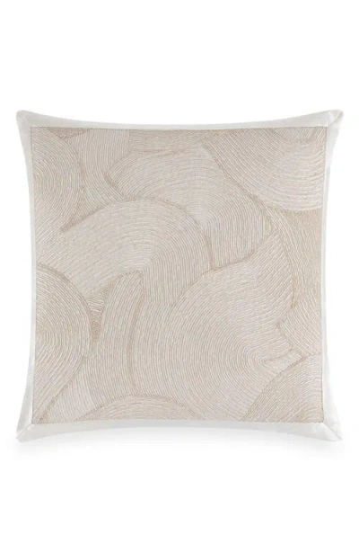 Donna Karan Cord Swirl Accent Pillow In Brown