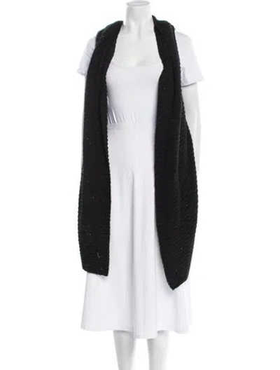 Pre-owned Donna Karan Cowl Neck Sweater In Black