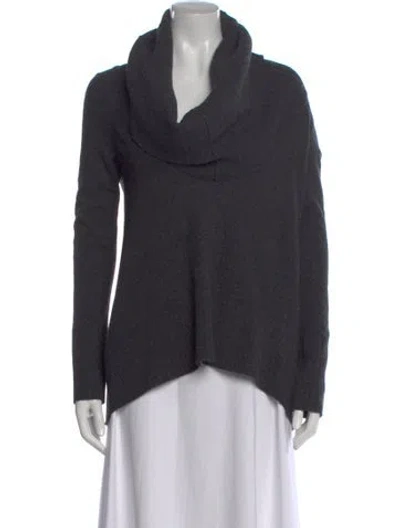 Pre-owned Donna Karan Cowl Neck Sweater In Gray
