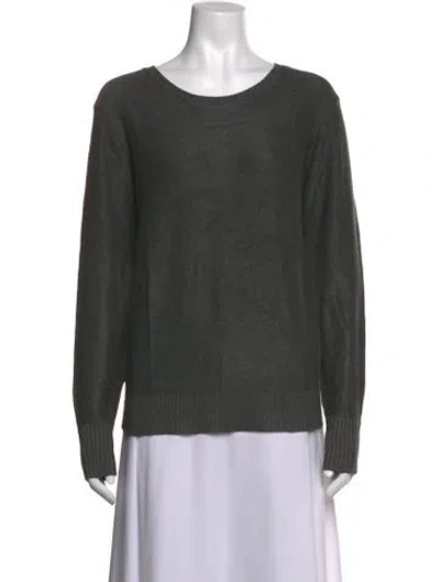 Pre-owned Donna Karan Crew Neck Long Sleeve Sweatshirt W/ Tags In Grey