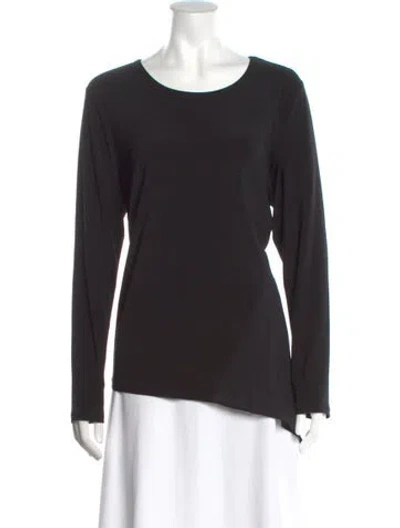 Pre-owned Donna Karan Crew Neck Long Sleeve Top In Multi