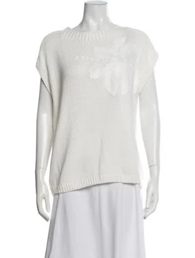 Pre-owned Donna Karan Crew Neck Sweater In Neutral