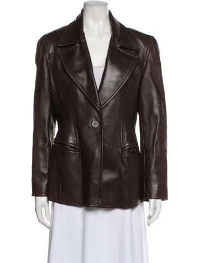 Pre-owned Donna Karan Deer Fur Jacket In Brown