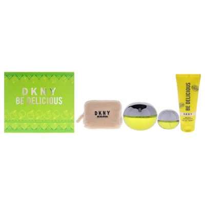 Donna Karan Dkny Be Delicious By  For Women - 4 Pc Gift Set 3.4oz Edp Spray, 0.5oz Edp Spray, 3.4oz B