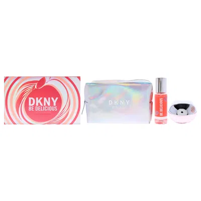 Donna Karan Dkny Be Delicious Fresh Blossom By  For Women - 3 Pc Gift Set 3.4oz Edp Spray, 4.2oz Frag