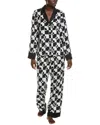 Donna Karan Dkny Top & Pant Sleep Set In Black