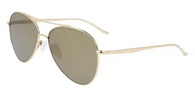 Donna Karan Do102s 718 Men's Sunglasses Gold Size 57