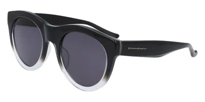 Donna Karan Do504s 005 Men's Sunglasses White Size 52 In Black