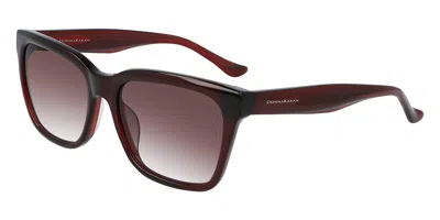 Donna Karan Do508s 605 Occhiali Da Sole Rossi Per Uomo In Burgundy