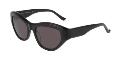Donna Karan Do517s 001 Women's Sunglasses Black Size 54