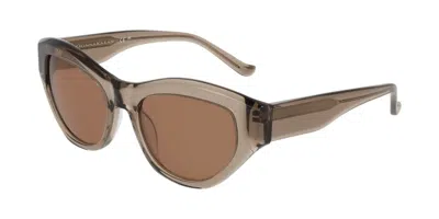 Donna Karan Do517s 207 Women's Sunglasses Brown Size 54