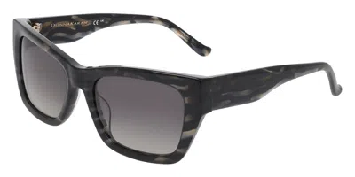Donna Karan Do519s 050 Women's Sunglasses Grey Size 55 In Multi