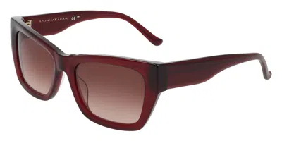 Donna Karan Do519s 605 Women's Sunglasses Burgundy Size 55 In Brown
