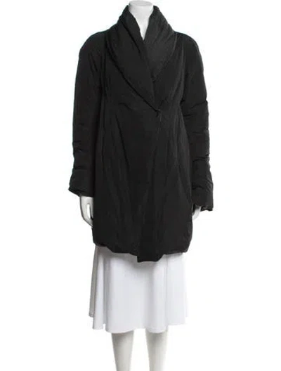 Pre-owned Donna Karan Down Coat In Black
