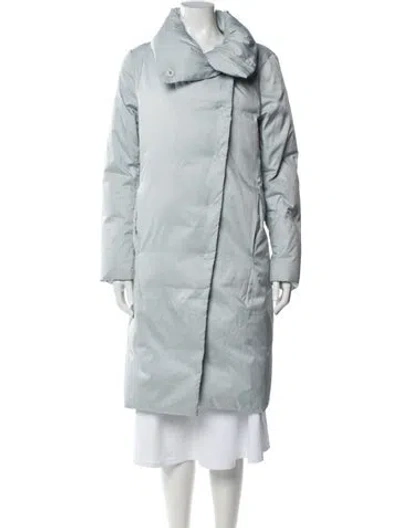 Pre-owned Donna Karan Down Coat In Blue