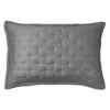 Donna Karan Essential Quilted Standard/queen Sham In Gray
