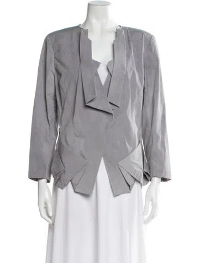 Pre-owned Donna Karan Evening Jacket In Gray