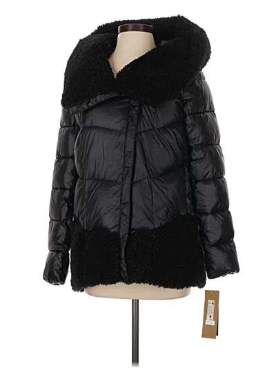 Pre-owned Donna Karan Faux Fur Jacket In Black