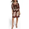 Donna Karan Floral Print Belted Shirtdress In Multi