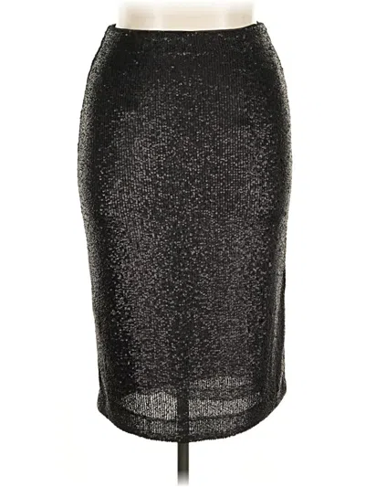Pre-owned Donna Karan Formal Skirt In Silver