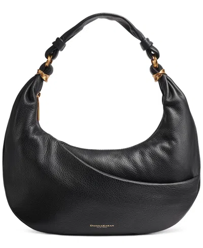 Donna Karan Gabardine Mini Hobo Shoulder Bag
