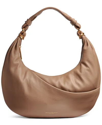 Donna Karan Gabardine Mini Hobo Shoulder Bag