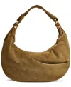 Donna Karan Gabardine Suede Mini Hobo Shoulder Bag