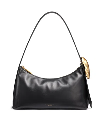 Donna Karan Georgette Shoulder Bag In Purple