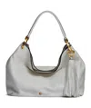 Donna Karan Glenwood Leather Shoulder With Tassel Detail In Brillant W