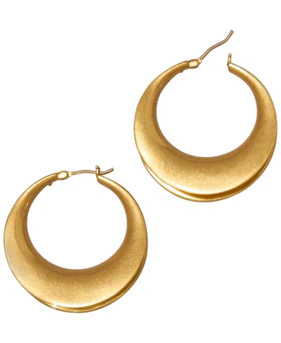 Donna Karan Gold-plated Valley Hoop Earrings