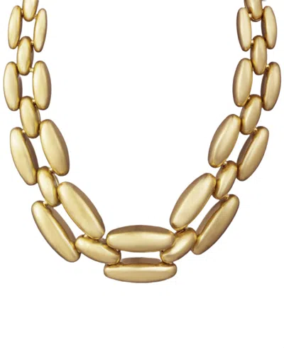 Donna Karan Gold-tone Chunky Link Collar Necklace In Neutral