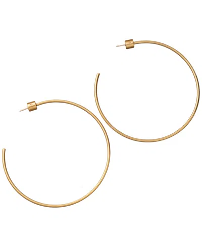 Donna Karan Gold-tone Drama C Hoop Earrings