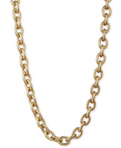 Donna Karan Gold-tone Drama Link Collar Necklace