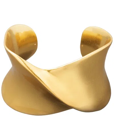 Donna Karan Gold-tone Dynamic Twisted Cuff Bracelet