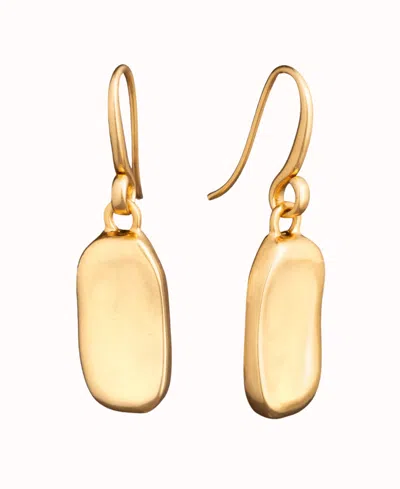 Donna Karan Gold-tone Pebble Drop Earrings