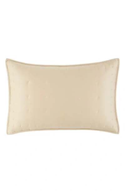 Donna Karan Hammered Silk & Cotton Blend Sham In Pink