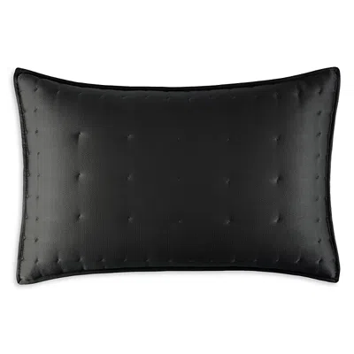 Donna Karan Hammered Silk King Sham In Black
