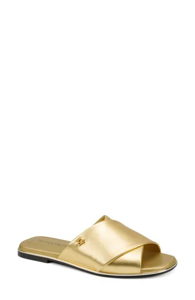 Donna Karan Harriet Metallic Slide Sandal In Multi
