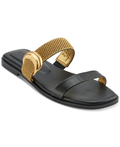 Donna Karan Harwin Slide Sandals In Black