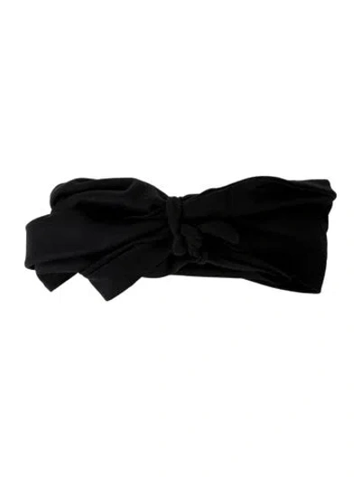 Pre-owned Donna Karan Head Band In Black