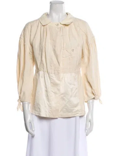 Pre-owned Donna Karan Hemp Jacket In Neutral