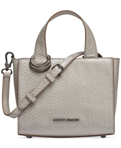 Donna Karan Hewlett Buckle Crossbody In Gray