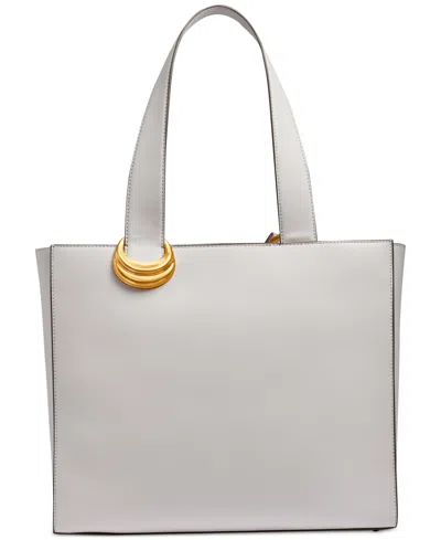 Donna Karan Hewlett Buckle Tote In Brilliant White