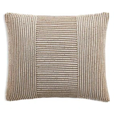 Donna Karan Home Block Bead Decorative Pillow, 16 X 20 In Linen